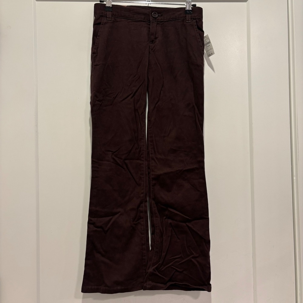 GapKids 1969 Girls Brown Boot Cut Adjustable Waist Stretch Pants Size 10 Regular